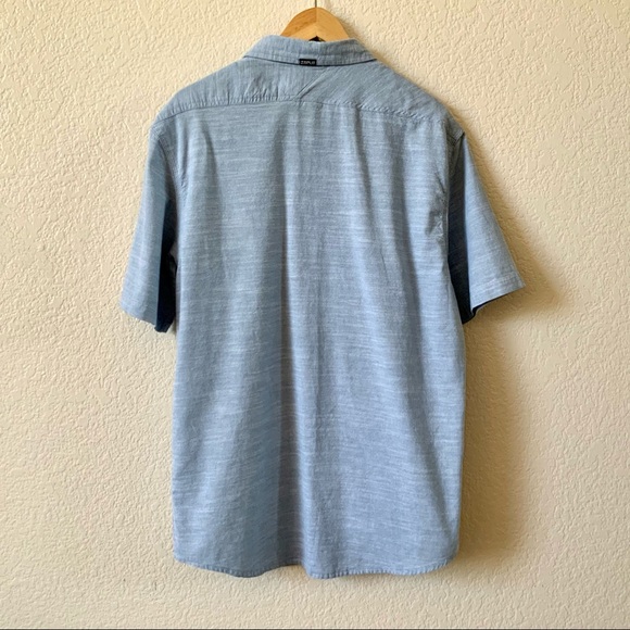 SPLIT, Chambray, Short Sleeve, Button Down, Sz XL - Picture 2 of 7